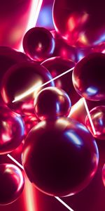 Balls,Neon,3D