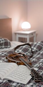 Bed,Notes,Lamp,Electric Guitar,Guitar,Music