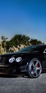 Continental Gt,Тачки (Cars),Вид Сбоку,Бэнтли (Bentley),Черный