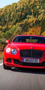 Bentley,Traffic,Movement,Speed,Gt,Continental,Cars,Road,Front View