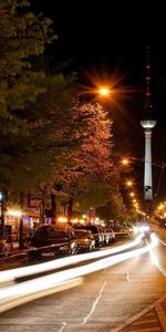 Villes,Nuit,Berlin,Allemagne