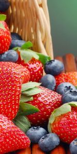 Berries,Fruits,Food,Strawberry,Background,Bilberries