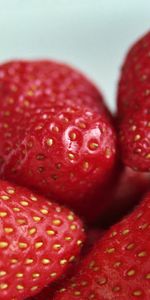 Berries,Macro,Big Plan,Strawberry,Close Up