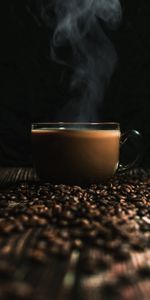 Café,Una Taza,Beber,Vapor,Granos De Café,Comida,Bebida,Taza