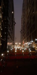 Noche,Edificio,Luces,Las Luces,Camino,Bicicletas,Oscuro,Diseño,Construcciones