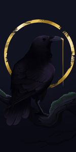 Bird,Rook,Circle,Art