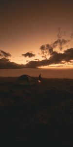 Bonfire,Twilight,Silhouette,Dusk,Dark,Tent