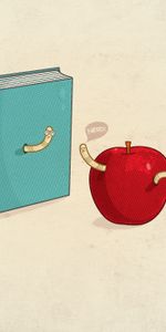 Books,Funny,Apples,Pictures