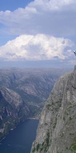 Se Rompre,Rebondir,Sauter,Parachutiste,Précipice,La Chute,Tomber,Extrême,Sport