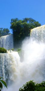 Break,Precipice,Vegetation,Cascades,Nature,Strength,Waterfalls,Force