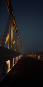 Bridge,Night,Dark,Silhouettes,People