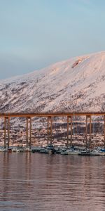 Noruega,Tromsø,Tromse,Naturaleza,Vado,Puente