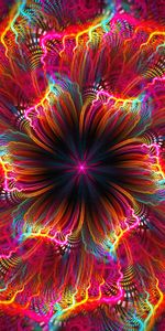 Bright,Abstract,Motley,Flower,Multicolored,Fractal