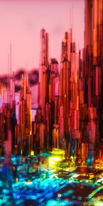 Bright,Backlight,Illumination,Motley,Structure,Multicolored,3D