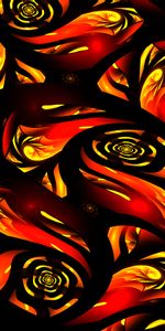 Bright,Flaming,Fiery,Candent,Abstract,Hot,Fractal