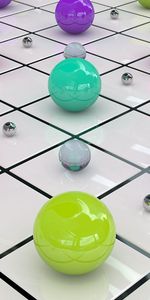 Bright,Glass,Balls,3D