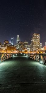 Imeuble,Bâtiment,Etats Unis,Villes,Pont,Nuit,San Francisco,États Unis