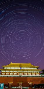 Building,Circles,Miscellanea,Miscellaneous,Starry Sky,Long Exposure,Pagoda