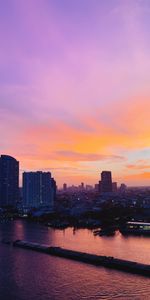 Building,Evening,Cities,City,Sunset