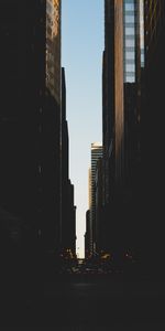 Building,Lights,City,Dark,Street