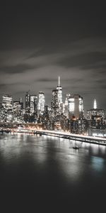 Building,Lights,Coast,Cities,City,New York