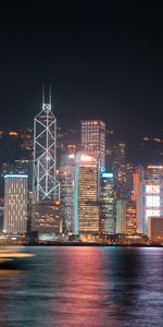 Building,Lights,Long Exposure,Cities,Reflection,Night City