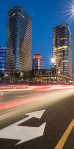 Building,Long Exposure,Cities,Lights,Road,Glow