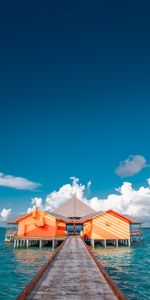 Building,Miscellanea,Pier,Tropics,Coast,Miscellaneous,Ocean