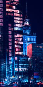 Edificio,Oscuro,Ciudad De Noche,Ciudad Nocturna,Capilla,Neón