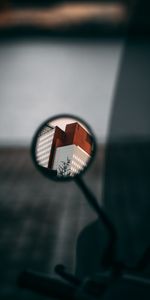 Building,Reflection,Miscellanea,Miscellaneous,Motorcycle,Mirror