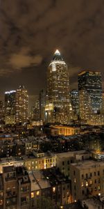 Building,Shine,Light,Cities,Evening,New York