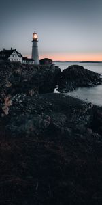 Imeuble,Crépuscule,Bâtiment,Nature,Banque,Rive,Phare,Mer