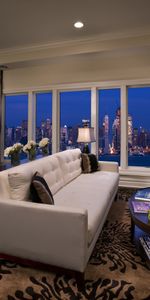 Noche,Interior,Edificio,Miscelánea,Ee Uu,Mesa,Megapolis,Megalópolis,Apartamento,Departamento,Suite,Lux,Ático,Ciudad,Rascacielos,Misceláneo,Ventana,Cuarto,Sofá,Habitación,Estados Unidos,Nueva York