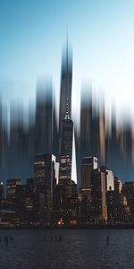 Building,Smooth,Cities,City,Blur,Skyscrapers,Illusion