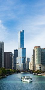 Building,United States,Cities,Rivers,Usa,City,Chicago