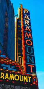 Building,Words,Signboard,Paramount,Inscription,Letters,Sign