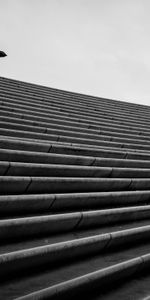 Bw,Ladder,Loneliness,Chb,Stairs,Umbrella,Minimalism