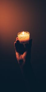 Candle,Fire,Dark,Hand