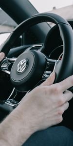 Mains,Gouvernail,Voitures,Volant,Une Voiture,Machine,Volkswagen