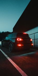 Mini,Mini Clubman,Тачки (Cars),Ночь,Черный,Автомобиль,Темный