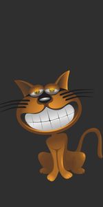 Gracioso,Gato,Sonrisa,Sonreír,Caricatura,Vector