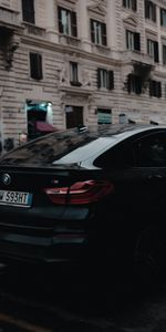 Ville,Voitures,Le Noir,Vue Arrière,Bmw