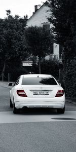 Cars,Back View,Rear View,Road,Car,Mercedes Benz