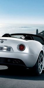 Альфа Ромео (Alfa Romeo),Spider,8C,Тачки (Cars),Вид Сзади