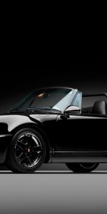 Porsche,Cabriolet,Roadster Américain,1992,Le Noir,Voitures,Porsche 911