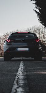 Cars,Car,Back View,Mazda 3,Road,Rear View,Mazda