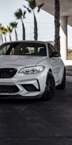 Bmw M2,Белый,Автомобиль,Вид Спереди,Тачки (Cars),Бмв (Bmw)