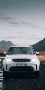 Белый,Land Rover Discovery,Тачки (Cars),Вид Спереди,Ленд Ровер (Land Rover),Автомобиль,Внедорожник