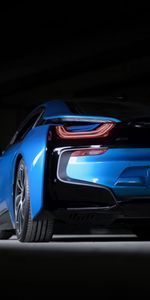 Bmw,Coches,Un Coche,Máquina,Vista Trasera,Superdeportivo,Bmw I8,Deportivo,Coche Deportivo