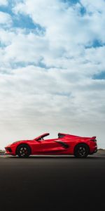 Corvette C8,Voitures,Vue De Côté,Corvette,Supercar,Sportif,Voiture De Sport,Voiture